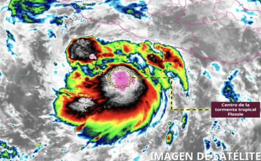 ALERTA POR TORMENTA TROPICAL ‘FLOSSIE’; SE INTENSIFICARÁ A HURACÁN CERCA DE MICHOACÁN